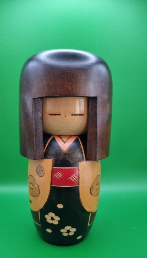 Rare grand Kokeshi d'Ozawa Shiun, Enlèvement ou Envoi, Japon, Bois, 23 cm