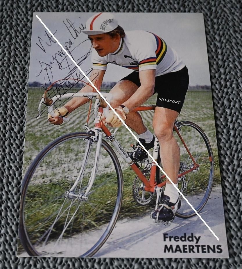 Bio - Sport  Sports Products /Freddy Maertens / Handtekening, Verzamelen, Verzenden, Zo goed als nieuw, Poster, Plaatje of Sticker