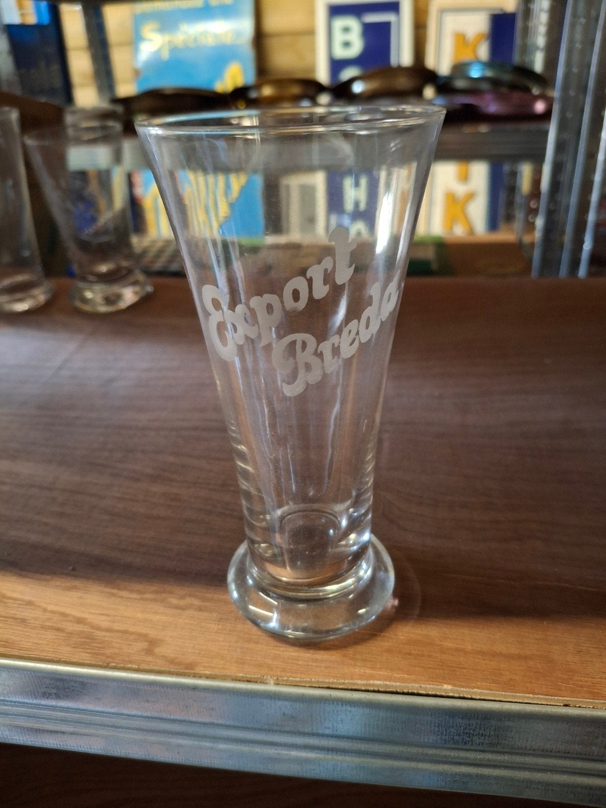oud gezuurd bierglas export breda, Enlèvement ou Envoi