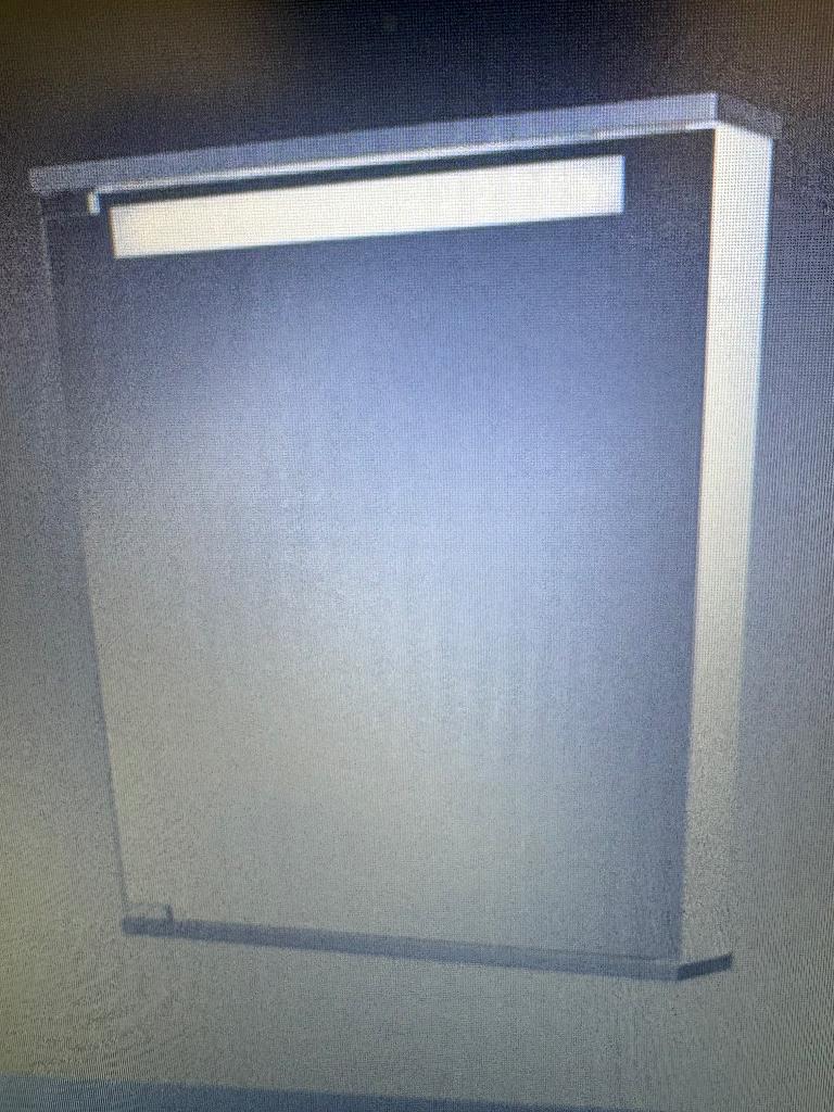 Armoire à glace avec éclairage LED, Neuf, Armoire à miroir, Moins de 25 cm, Moins de 100 cm