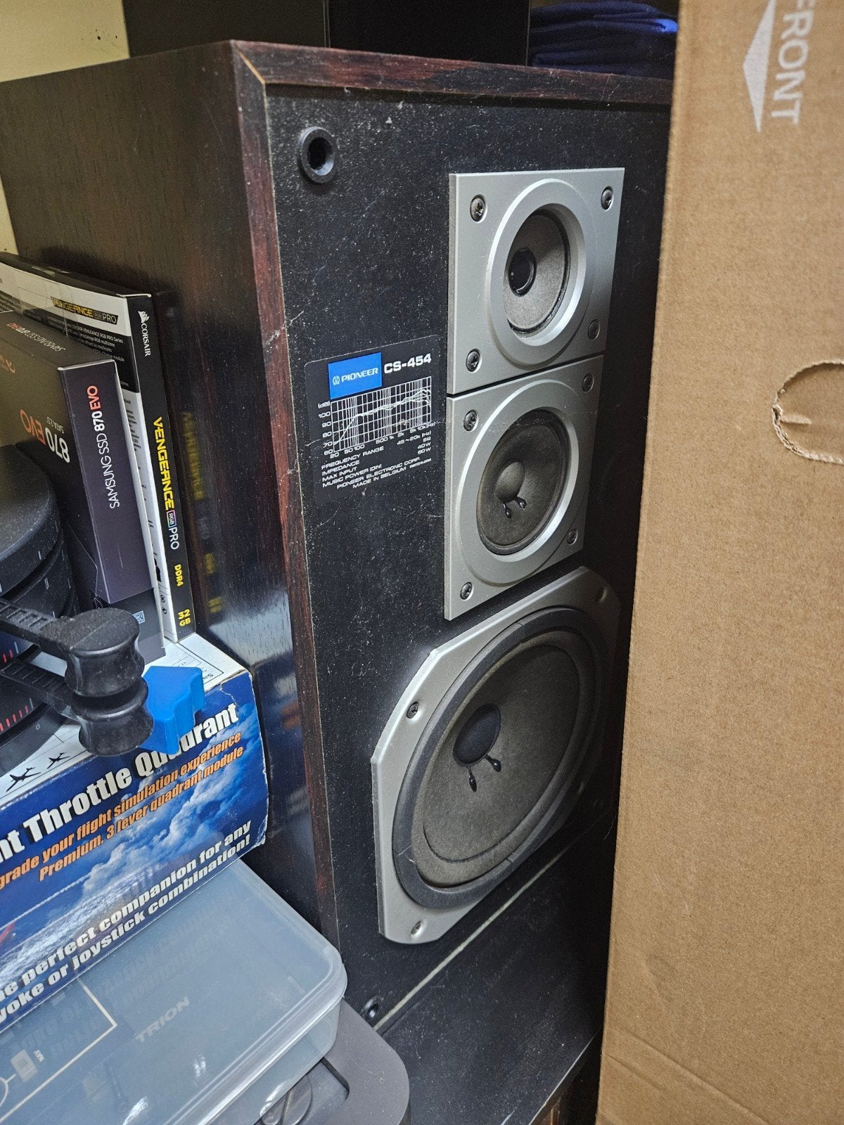 pioneer 3 weg CS 454 luidsprekers, Basreflex, Ophalen, Gebruikt, Pioneer