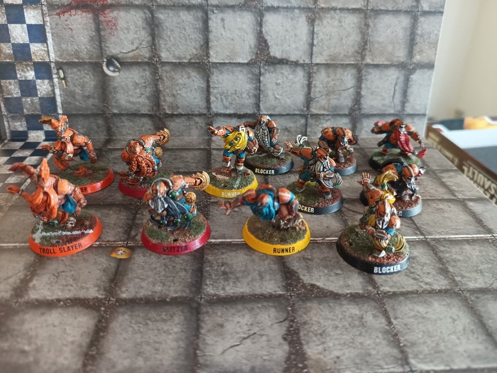 L'équipe des nains pour Blood Bowl, Hobby & Loisirs créatifs, Peint, Enlèvement ou Envoi, Figurine(s), Warhammer