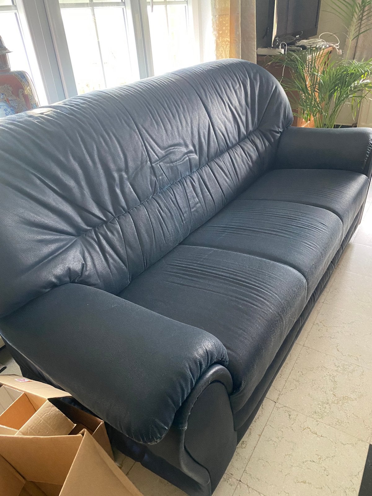 Kunstleder salon, Huis en Inrichting, Ophalen, Gebruikt