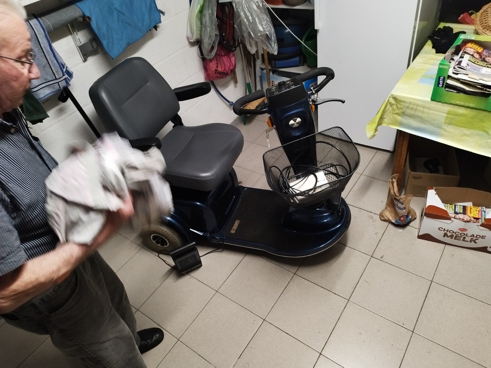 brommobiel scootmobiel, Ophalen
