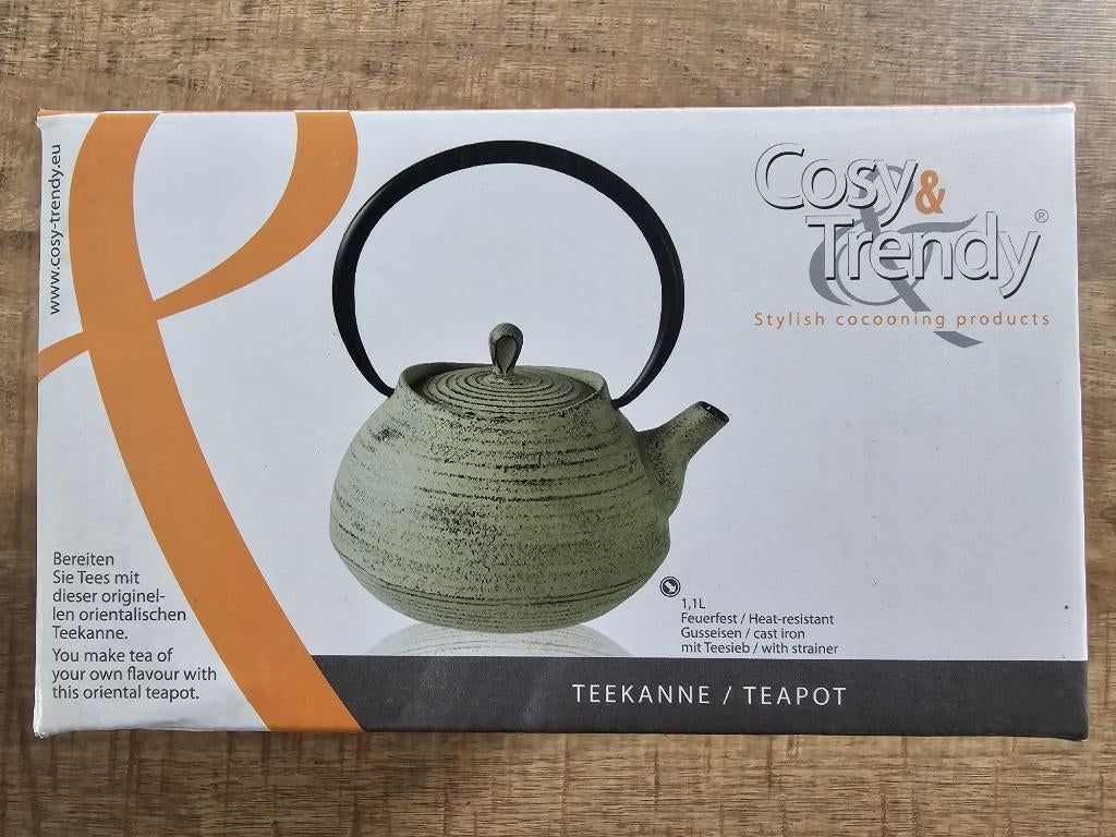 Cosy & Trendy gietijzeren theepot – 1,1L, Antiek en Kunst, Ophalen