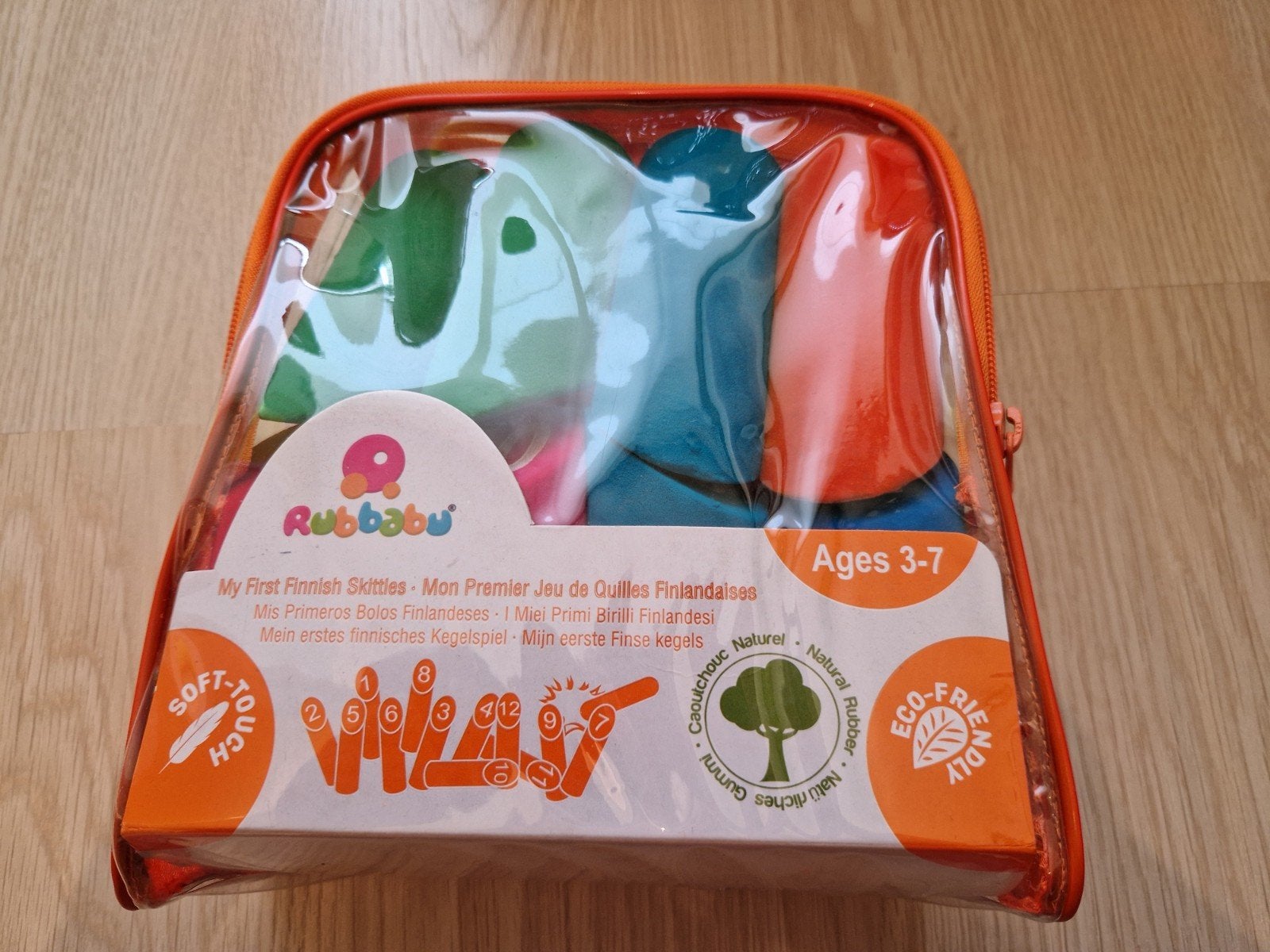 Rubbabu Fins kegelspel, Kinderen en Baby's, Ophalen of Verzenden, Zo goed als nieuw
