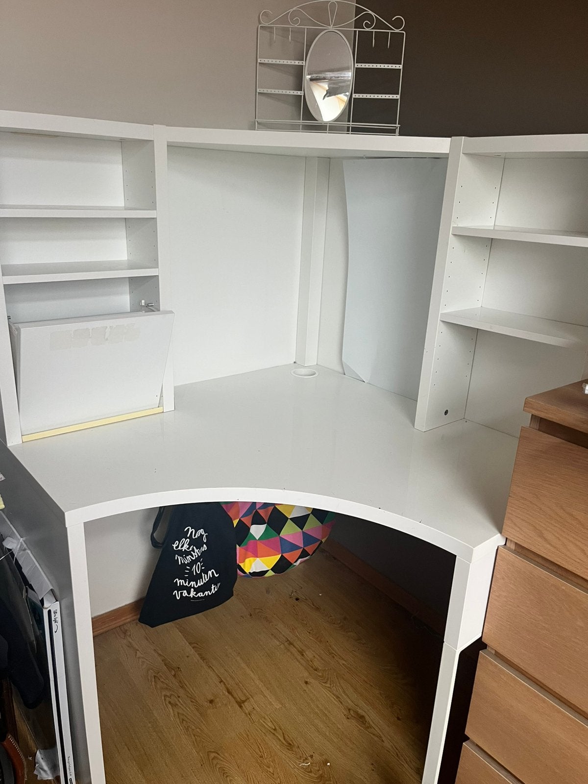 IKEA Hoekbureau prima staat- 2 jaar gebruikt, Ophalen, Hoekbureau, Zo goed als nieuw, IKEA