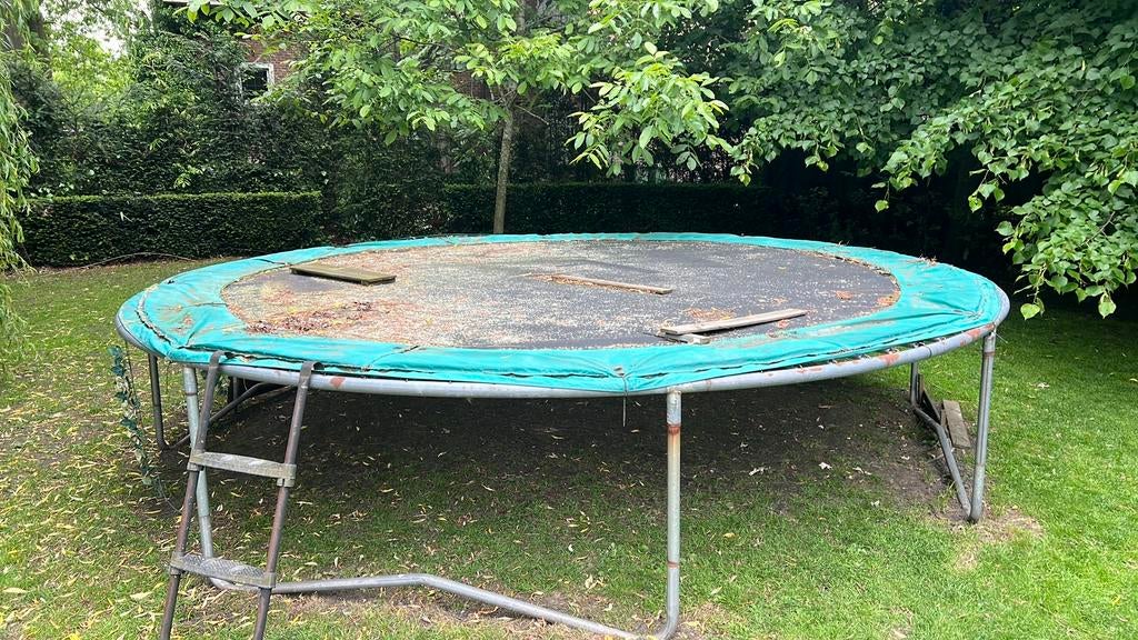 Mega grote trapoline, Kinderen en Baby's, Speelgoed | Buiten | Trampolines, Ophalen, Gebruikt