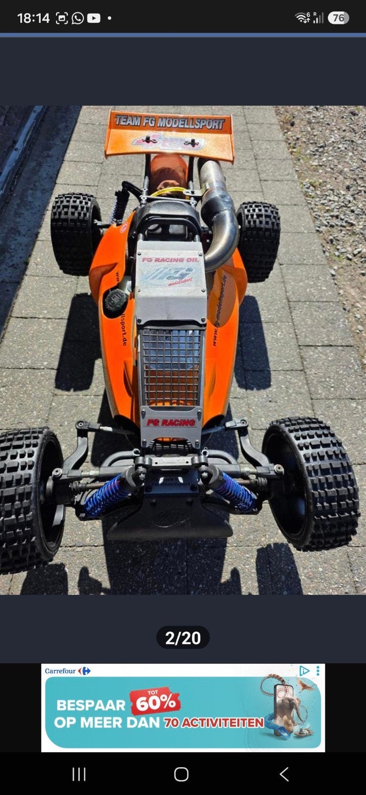 Fg baja buggy., Ophalen