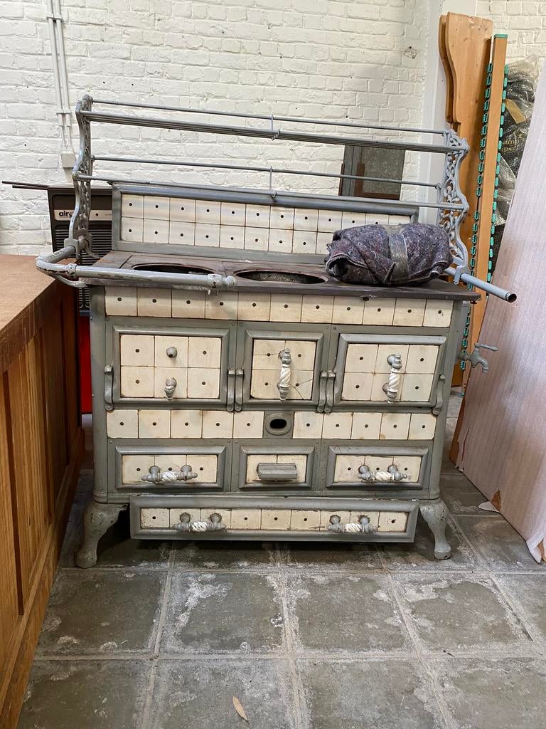 Ancienne cuisinière en fonte - Années 1900 …, Antiquités & Art, Enlèvement