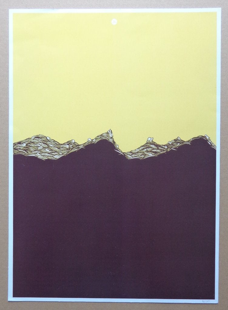 JAVIER DE RIBA / WINE / DIGITAL PRINT / 43x31cm / STEMPEL, Enlèvement ou Envoi