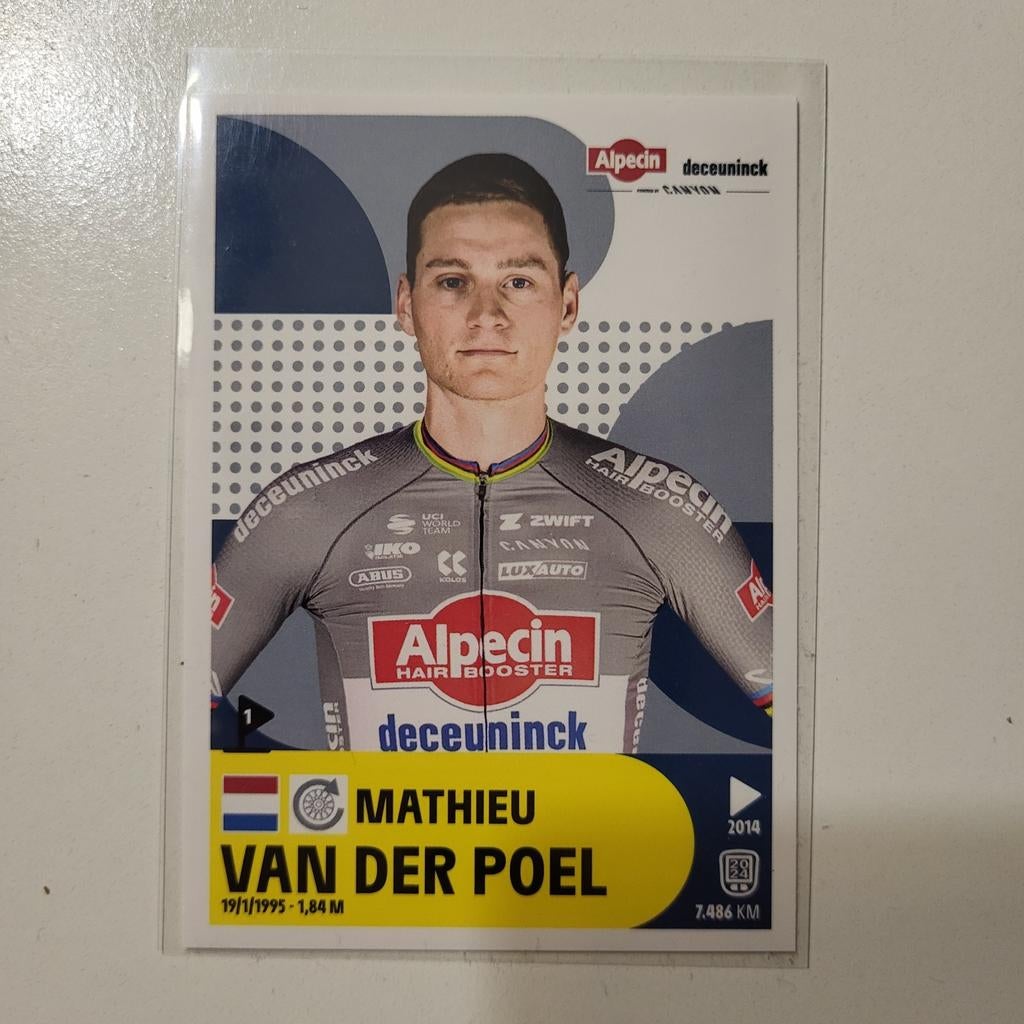 Mathieu van der Poel Tour de france 2025 panini, Ophalen of Verzenden