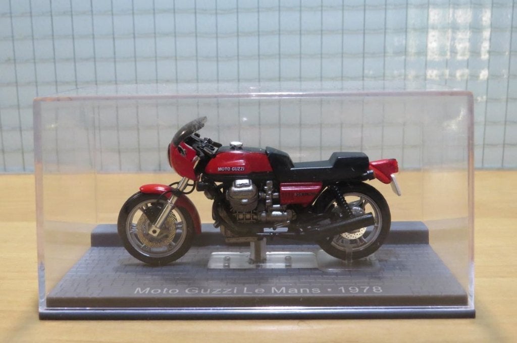 Moto Guzzi Le Mans 1978 1:24, Hobby en Vrije tijd, Modelauto's | 1:24, Ophalen of Verzenden, Nieuw, Motor, Overige merken
