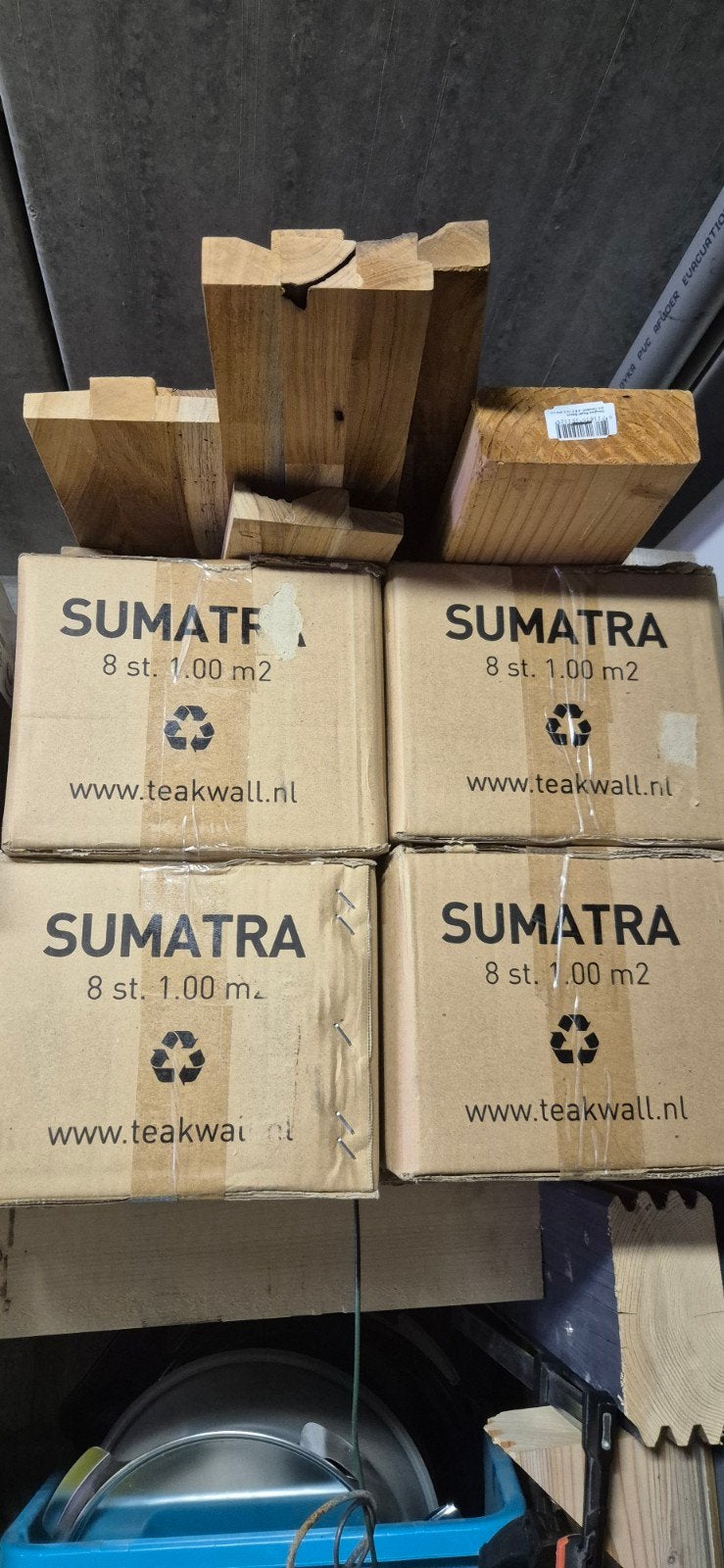 massief teak wandpanelen, Ophalen, Nieuw, Overige houtsoorten, Overige typen