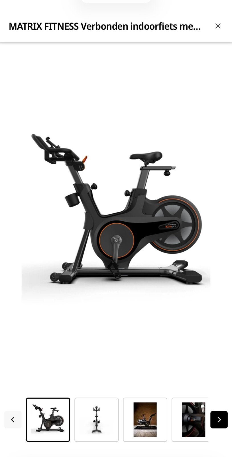 MATRIX Verbonden indoorfiets met magnetische weerstand ICR50, Sport en Fitness, Ophalen, Nieuw, Benen, Hometrainer