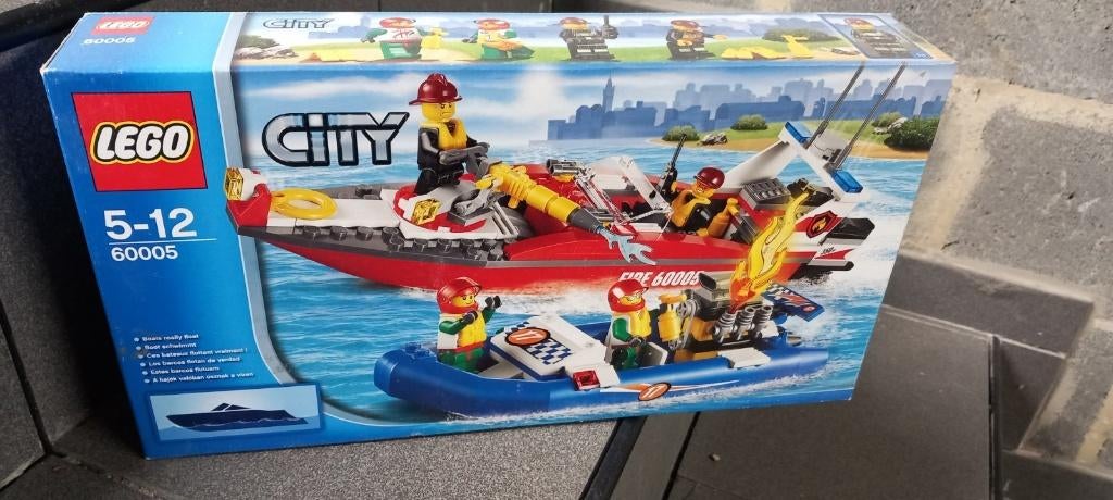 Lego City 60005: Brandweerboot, City, Lego, Nieuw, Ophalen of Verzenden