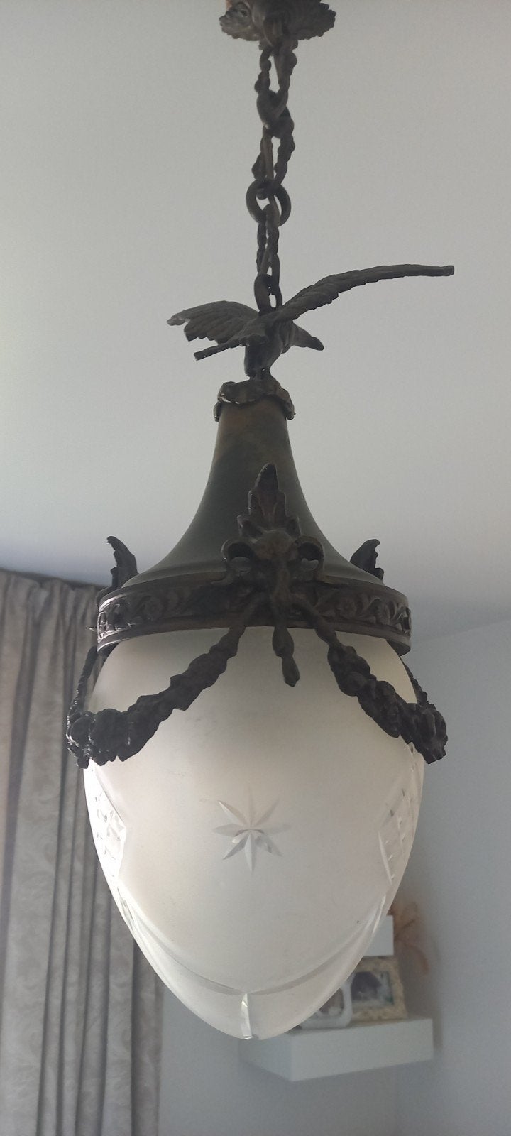 Prachtige hanglamp rond 1900, Enlèvement