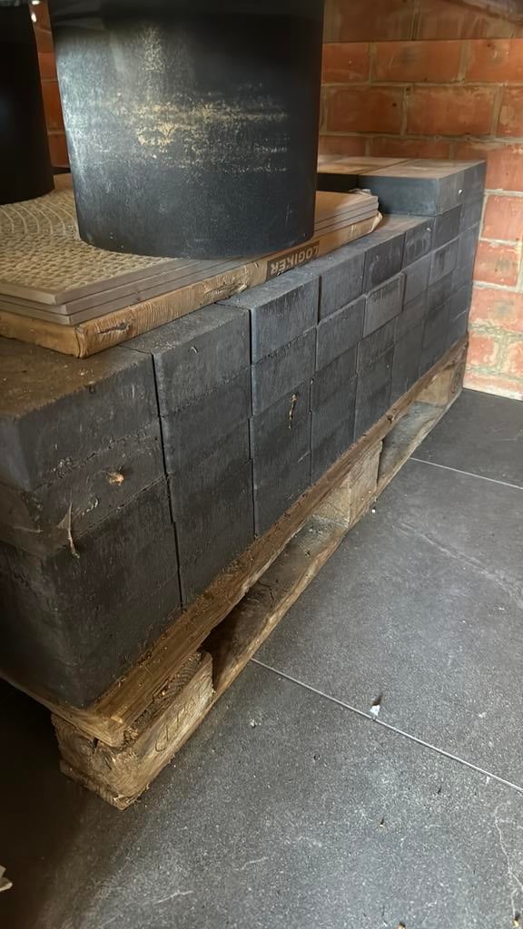 Zwart klinkers, Tuin en Terras, Ophalen, Zo goed als nieuw