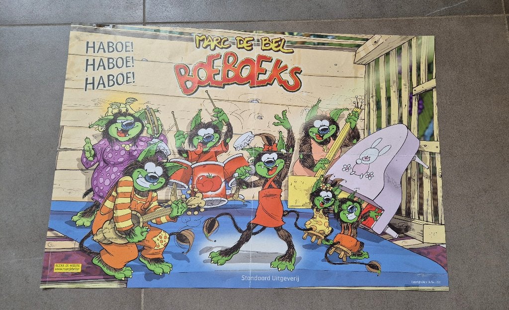 Poster Marc De Bel - Boeboeks, Boeken, Ophalen of Verzenden, Gelezen