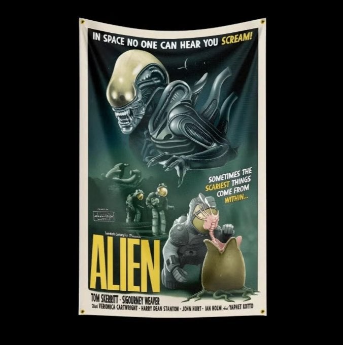 Grote vlaggen Alien / Aliens (150x90cm)