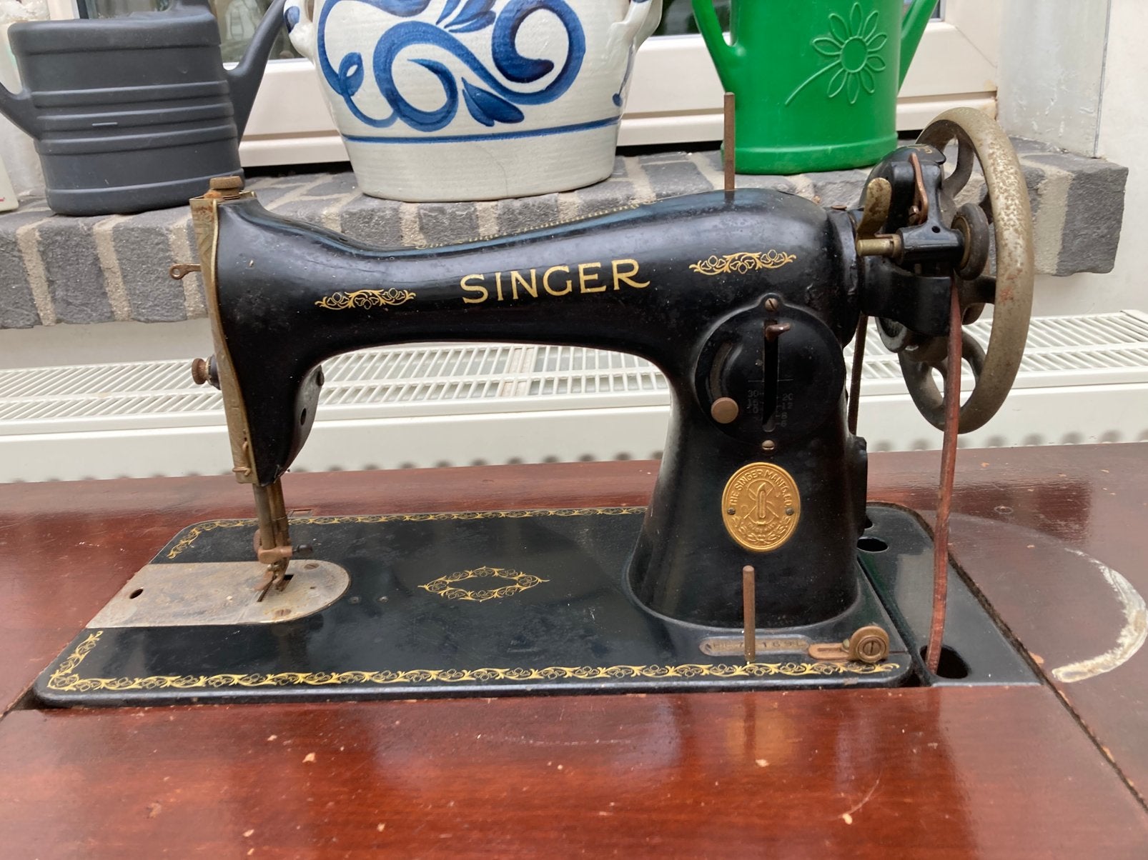 Naaimachine singer, Antiek en Kunst, Ophalen