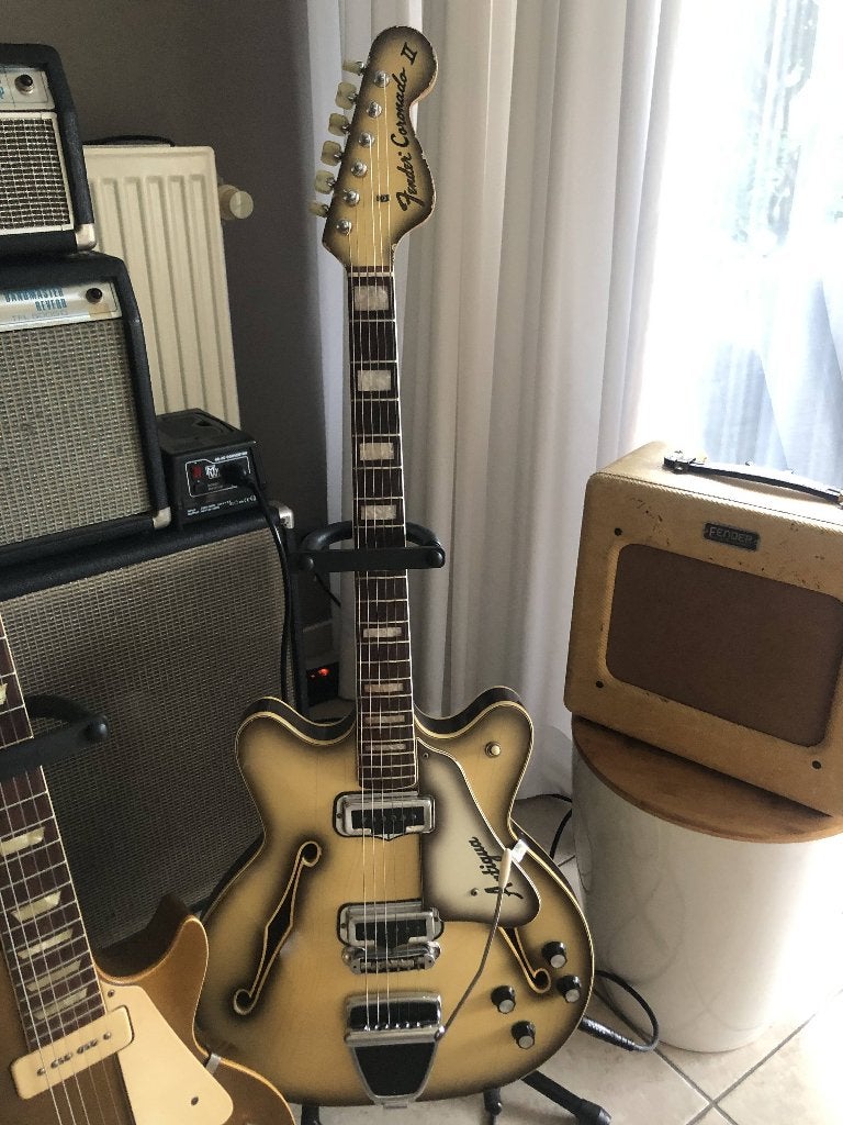 Fender Coronado Antigua 1968, Musique & Instruments, Enlèvement, Utilisé, Hollow body, Fender