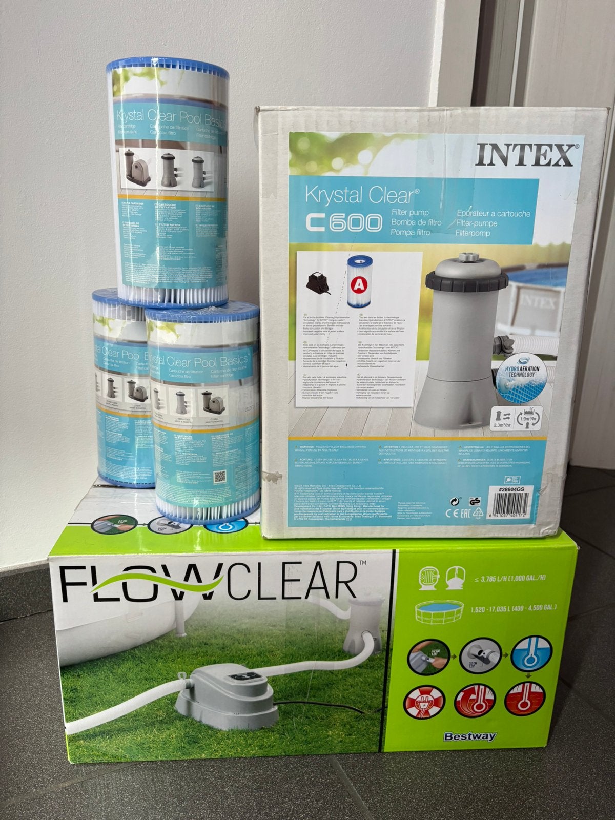Bestway zwembad verwarming & Intex water pump & filter, Tuin en Terras, Ophalen, Zo goed als nieuw, Verwarming