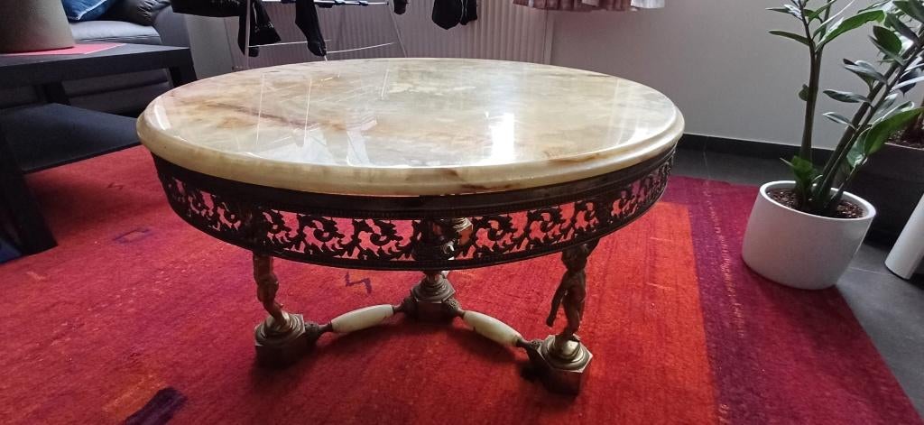 Onyx Koffie Tafel, Antiek en Kunst, Ophalen