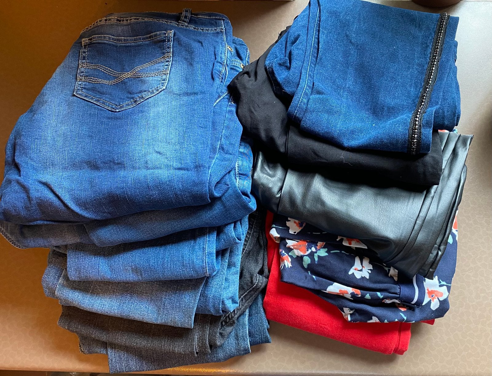 Damesbroeken maat 40/42/large, Ophalen, Meerkleurig, Maat 42/44 (L), Lang