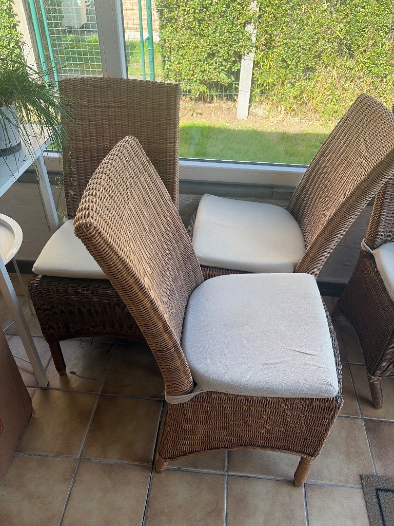 Rieten stoelen, Ophalen, Gebruikt, Riet of Rotan