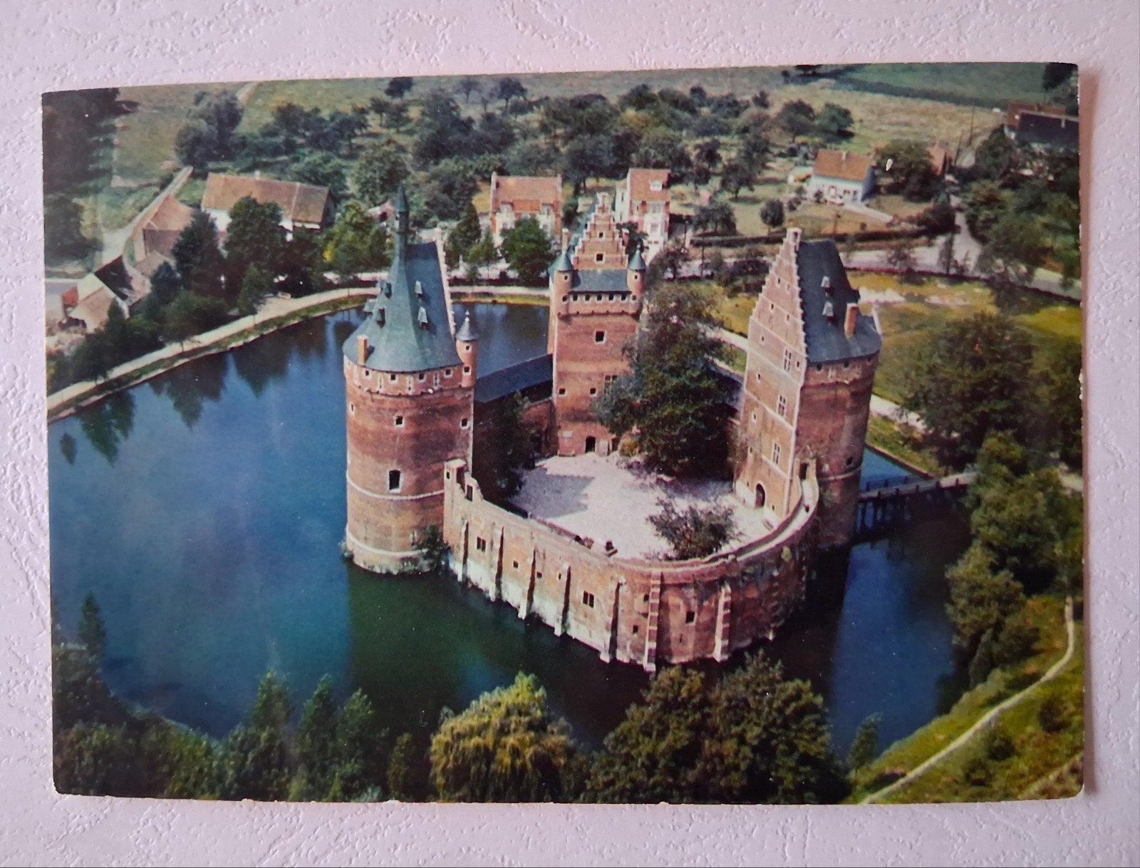 postkaart Luchtopname van het Kasteel van Beersel, Verzamelen, Ophalen of Verzenden
