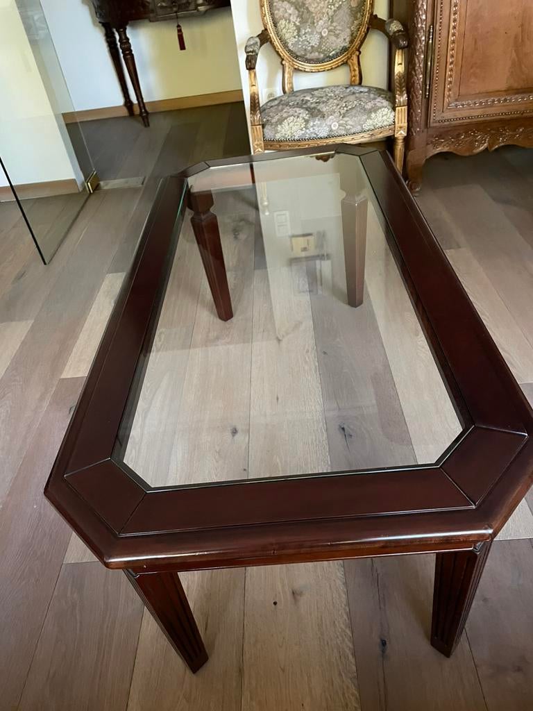 Kersenhouten salontafel 1.20x0.60, Huis en Inrichting, Tafels | Salontafels, Ophalen, Zo goed als nieuw, Kersenhout
