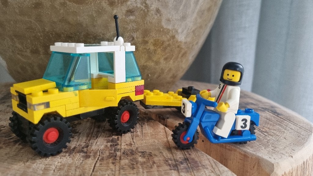 Vintage Legoland set 6677 Motocross race, Gebruikt, Lego, Ophalen of Verzenden, Complete set
