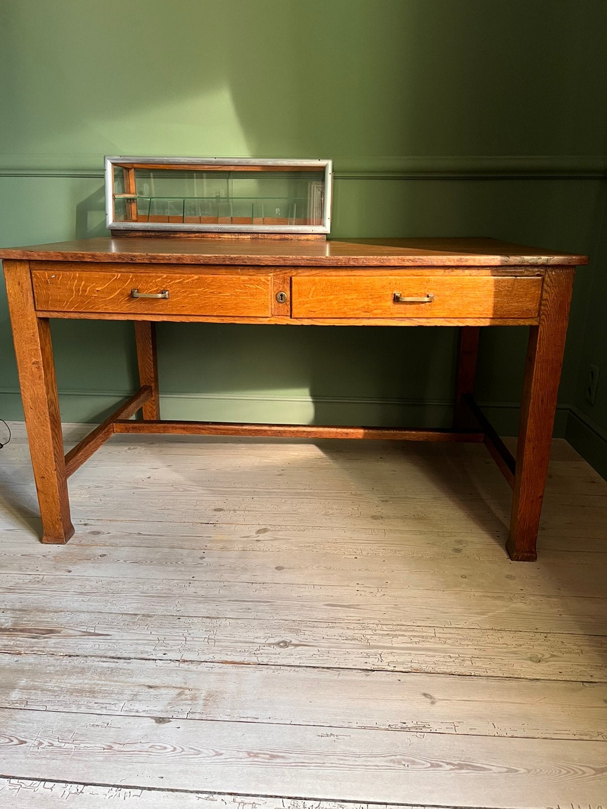 Mooie eiken bureautafel tafel bureel, Enlèvement