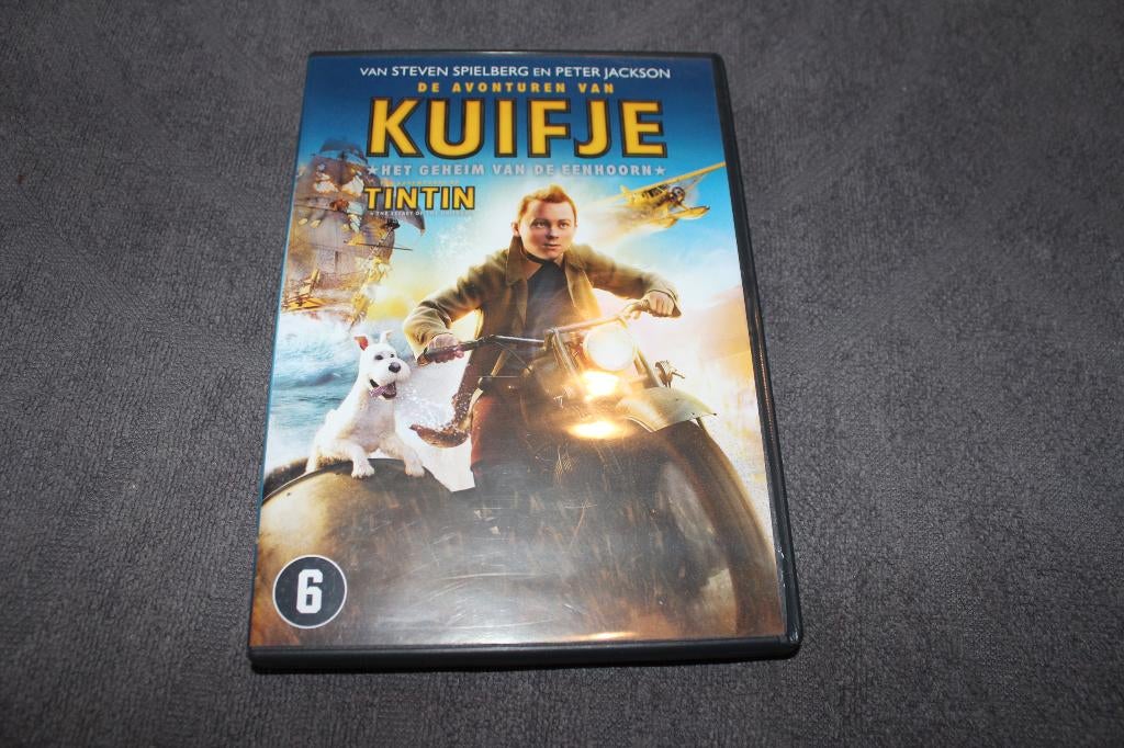 DVD The Adventures of Tintin and the Secret of the Unicorn, Gebruikt, Amerikaans, Overige typen, Ophalen of Verzenden