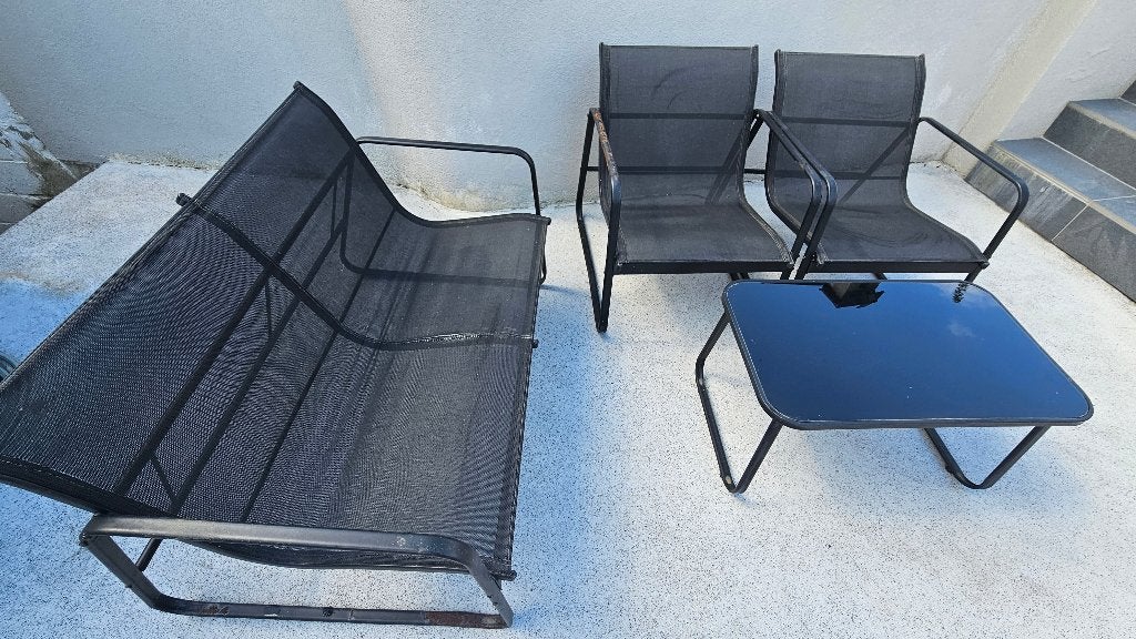 Salon de jardin, Jardin & Terrasse, Enlèvement, Utilisé, 5 places, Salons de jardin