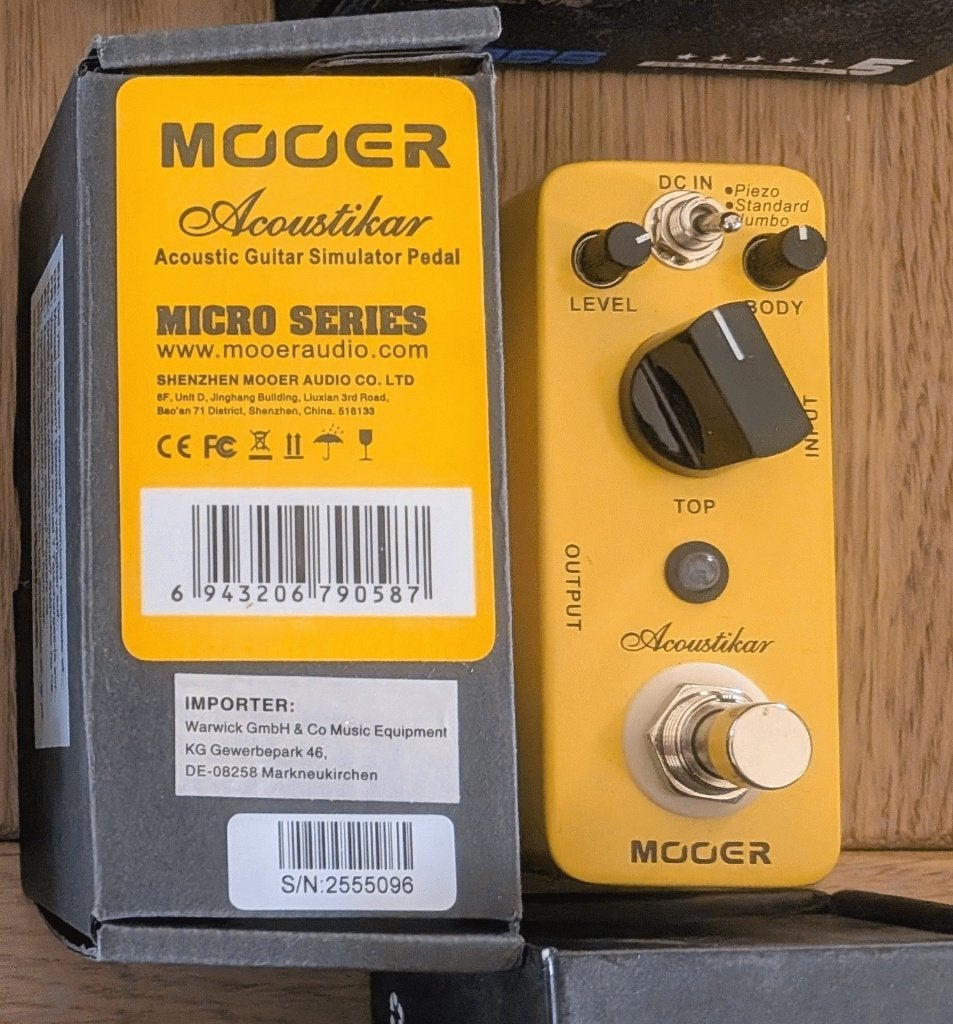 Pédale Simulateur Acoustique Mooer Acoustikar, Enlèvement ou Envoi, Utilisé, Autres types