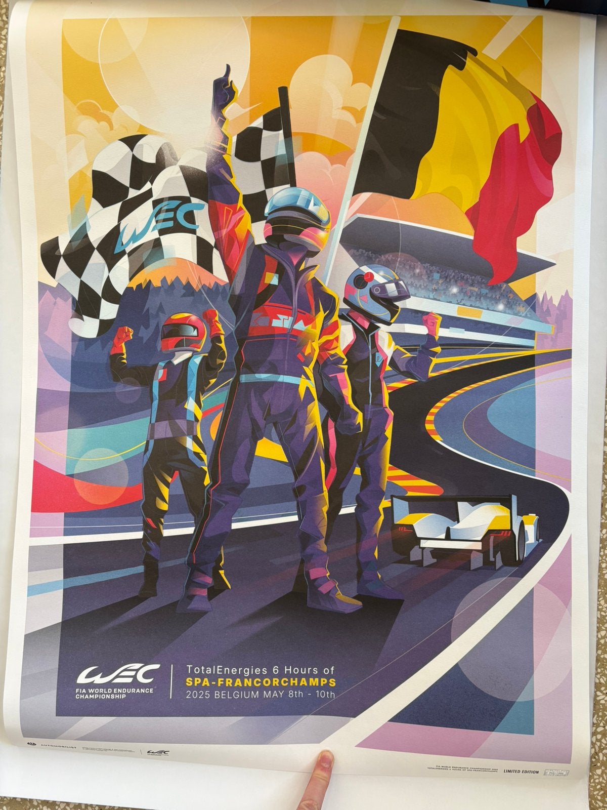 Affiche en édition limitée du WEC 2025, Enlèvement