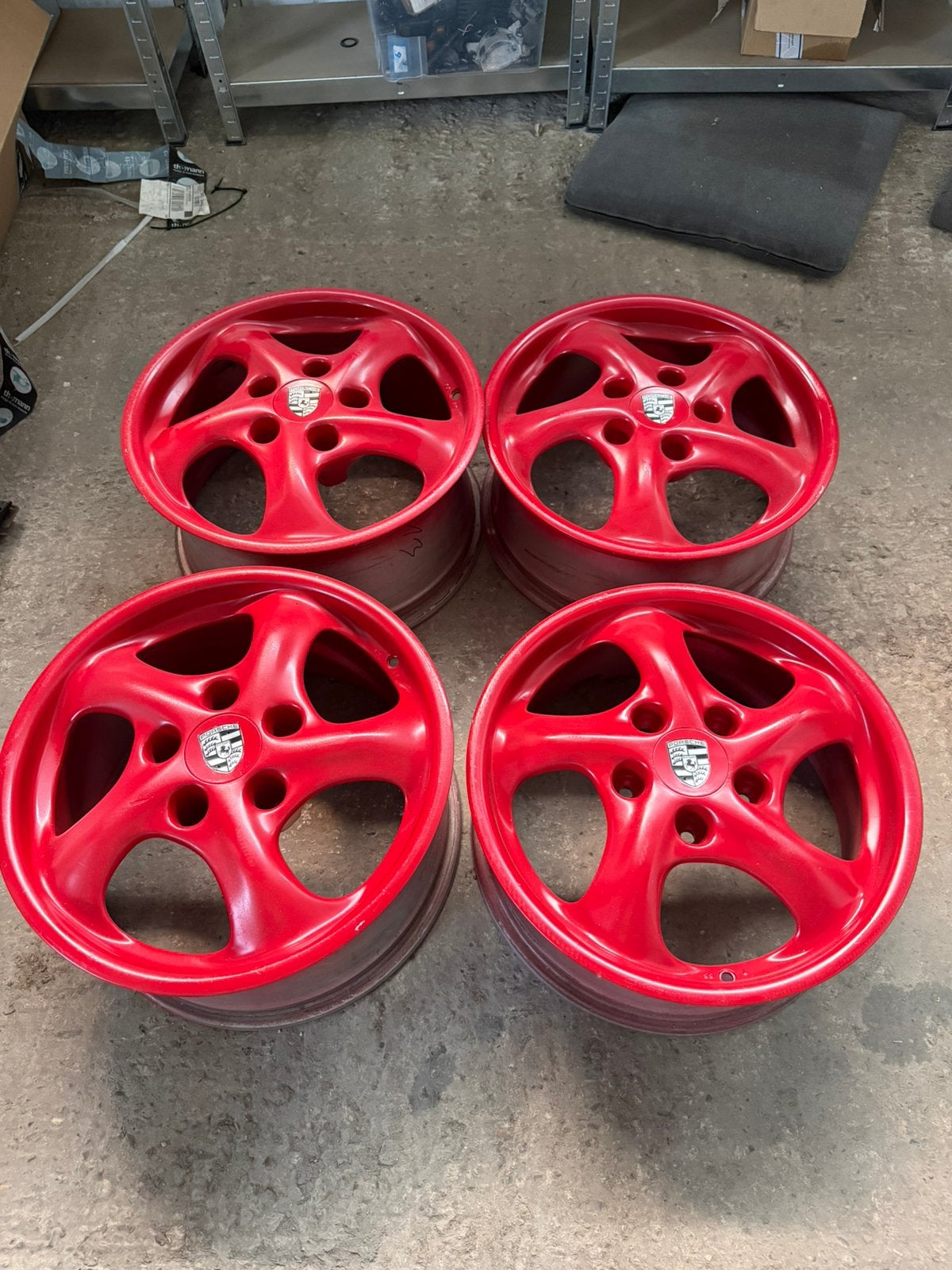 Porsche cup 2 velgen breedset, Ophalen, Zo goed als nieuw