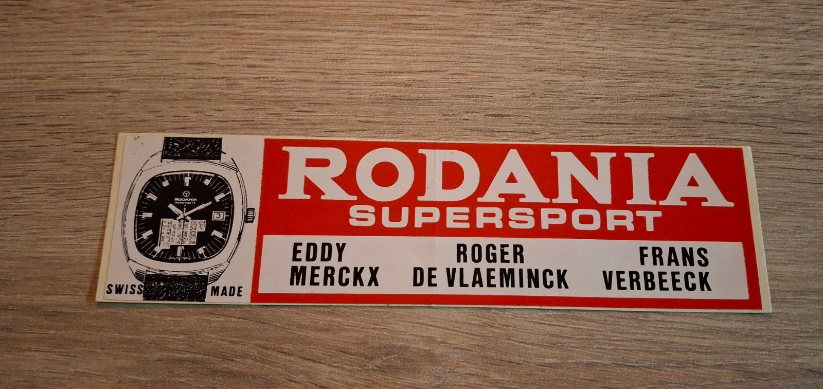 cyclisme autocollant marque Rodania Eddy Merckx, Enlèvement ou Envoi, Comme neuf, Marque