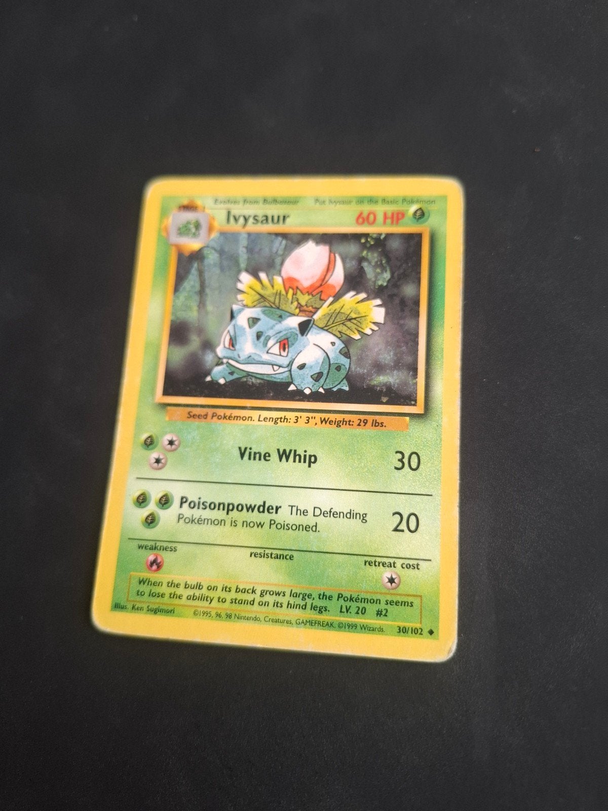 Ivysaur Pokémon Kaart - Base Set 30/102, Ophalen of Verzenden