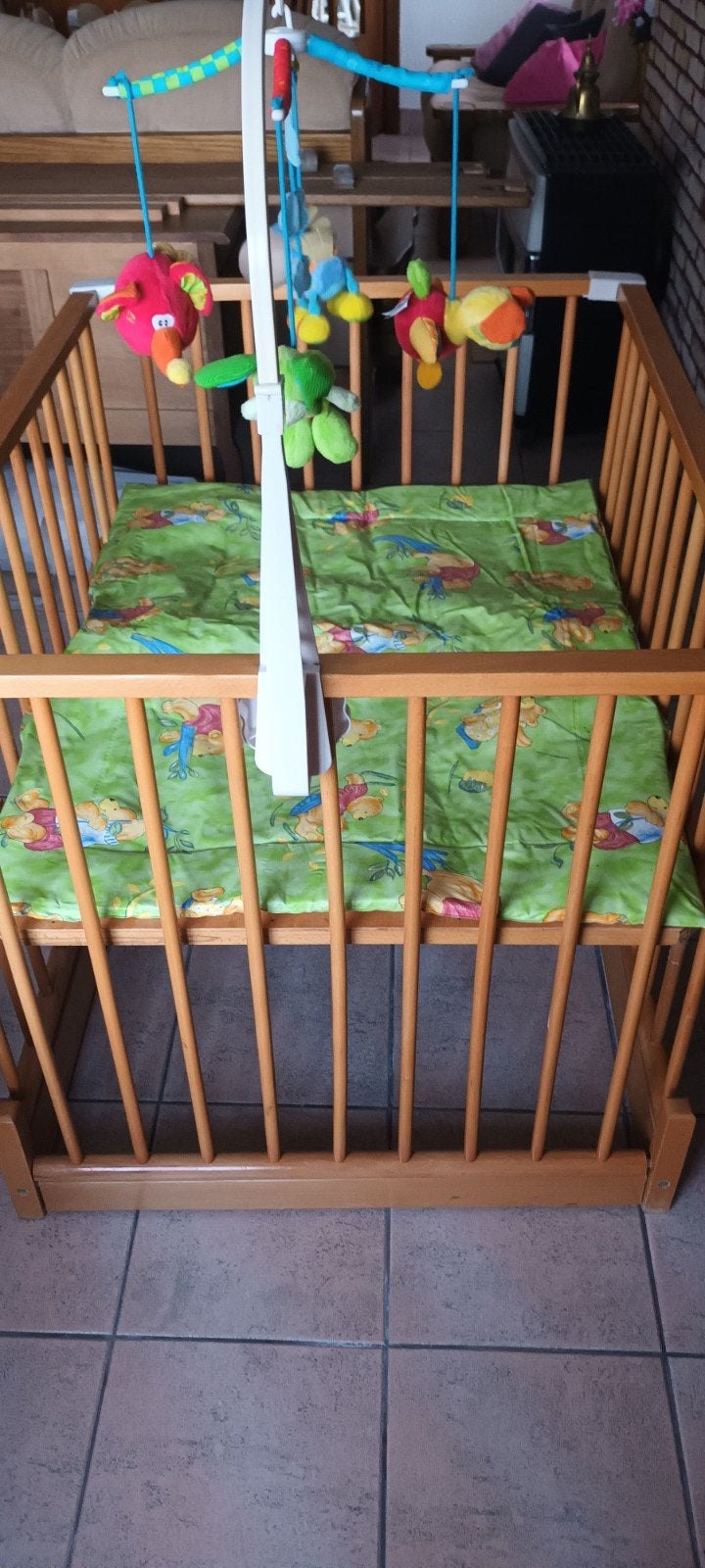 Houten kinderpark, Kinderen en Baby's, Ophalen, Gebruikt, Rechthoekig, In hoogte verstelbaar