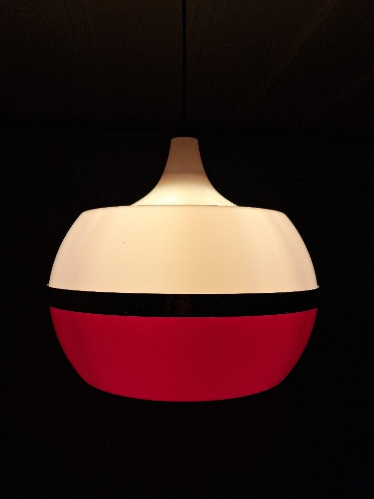 Vintage Space Age Hanglamp, Jaren 70, Ophalen, Kunststof, Gebruikt, Vintage
