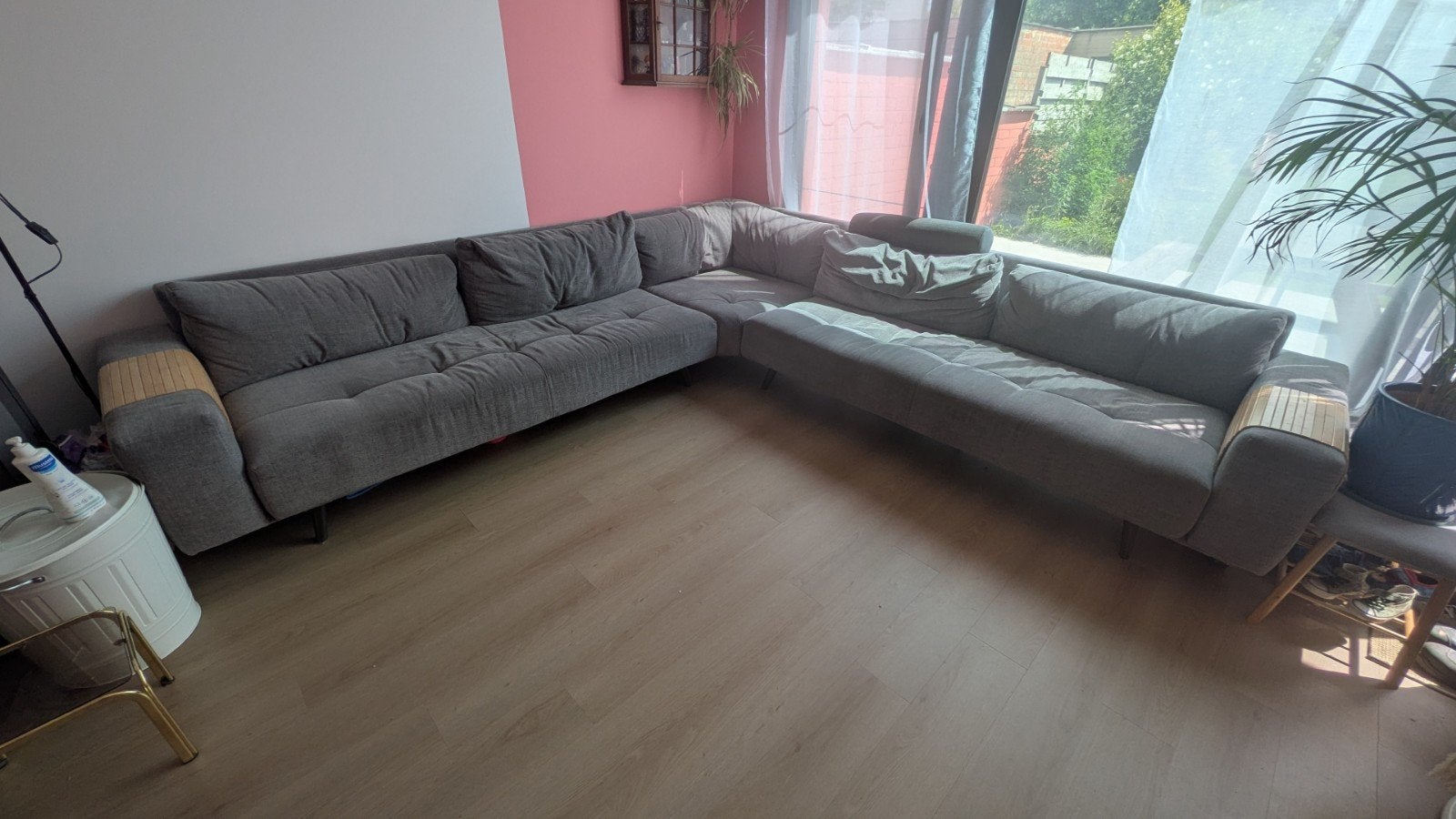 Merk zetel hoekbank sofa passé partout, Enlèvement, Tissus