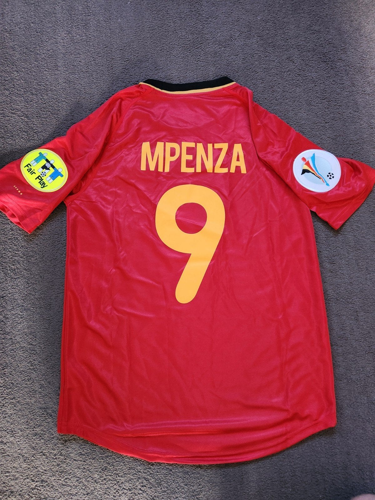 Maillot Belgique domicile Euro 2000 Mpenza M, Taille M, Enlèvement ou Envoi, Maillot