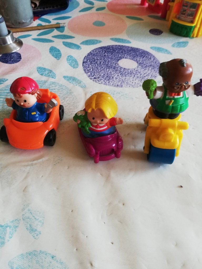 petites personnes 3 véhicules avec poupées, Enlèvement ou Envoi, Utilisé, Voiture ou Véhicule