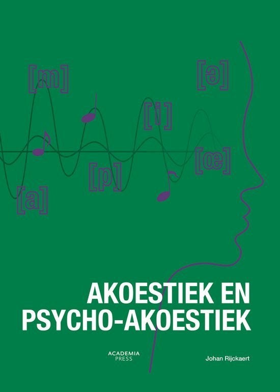Akoestiek en Psycho-akoestiek, Boeken, Ophalen of Verzenden, Nieuw, Hogeschool, Academia Press