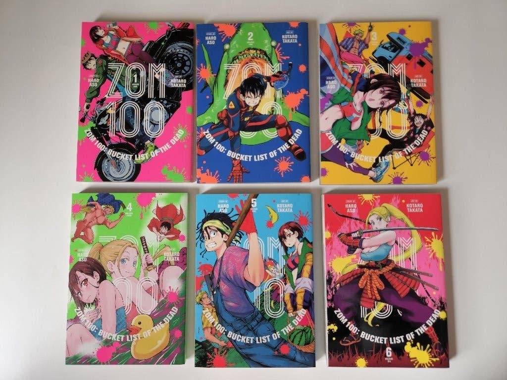 Manga: Zom 100: Bucket List of the Dead vol. 1 - 6 Engels, Haro Aso, Ophalen of Verzenden, Zo goed als nieuw, Japan (Manga)