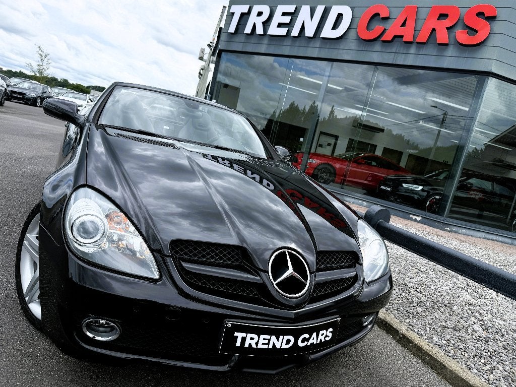 MERCEDES SLK 200 KOMPRESSOR  CUIR AUT AMG CAPAV/AR NAVI, Achat, 135 kW, Entreprise, Noir