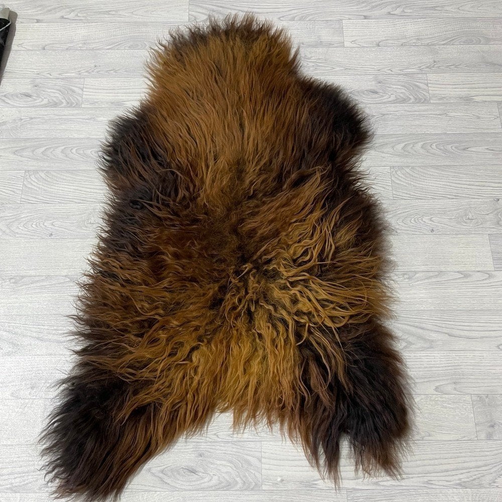 Schapenvacht IJslands bruin 120x75cm #2027 | Lederstore, Neuf, Tapisserie murale, Brun, Matériau naturel